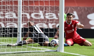 Liverpool 1-1 newcastle united: premier lig - gerçekleştiği gibi 4 callum wilson bundles in, but not before it hits his arm.