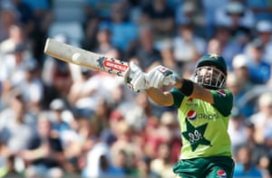 Mohammad Rizwan enjoying himself today.