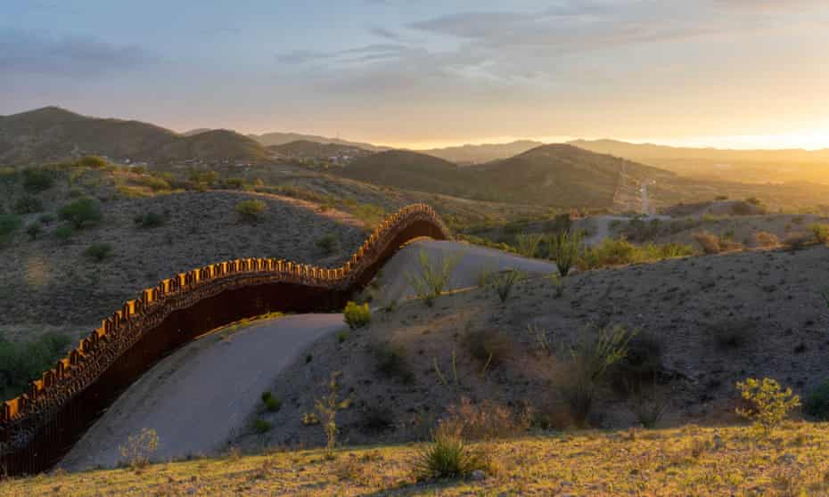 'My neighbourhood is being destroyed to pacify his supporters': the race to complete Trump's wall - The wall near Nogales on the Arizona border