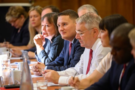 Wes Streeting at shadow cabinet today.