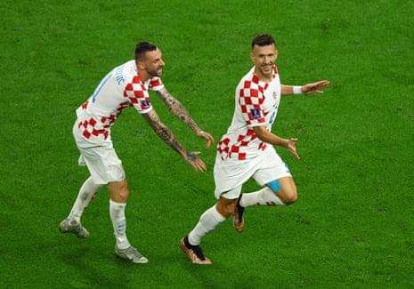 Celebrations for Ivan Perišić man after his spectacular equaliser.