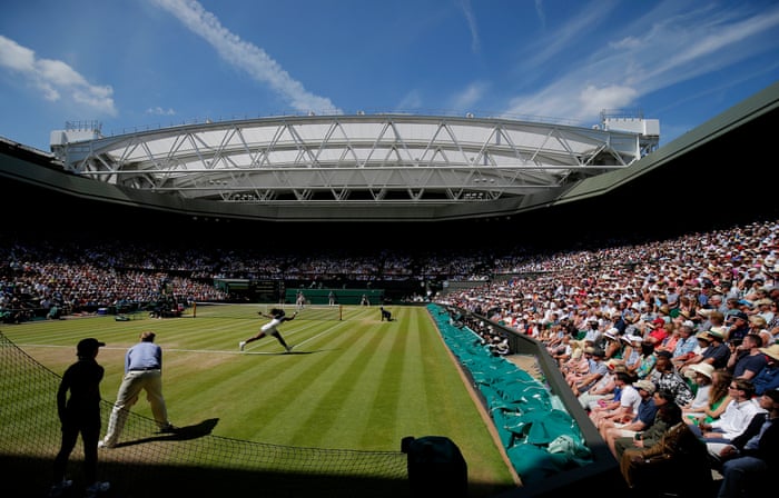 <strong>Day twelve</strong><br>Serena Williams returns to Garbine Muguruza in the womens singles final on Centre Court