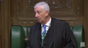 Lindsay Hoyle in the Commons this afternoonn