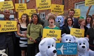 Supporters join the 13 Plane Stupid activists outside Uxbridge magistrates court on Wednesday.