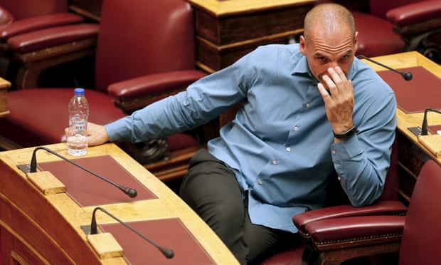 Former Greek Finance Minister Yanis Varoufakis attends a parliamentary session in Athens, Greece July 15, 2015.