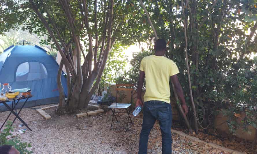 Emil, one of three Cameroonians stranded in the Cypriot buffer zone.