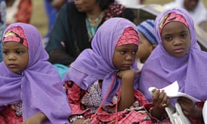 Nigerian girls in Lagos. About a quarter of Nigerian women have undergone FGM. 