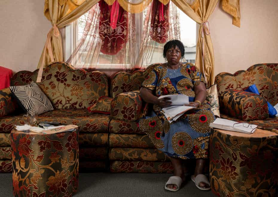 Margaret John Abee is a carer at Elderslea Care Center Village, Wellington. His country of origin is South Sudan. “I hold police papers in my hands. My son just came out of a coma. A few months ago, a gang member hit my son repeatedly in the head with a baseball bat. Because we are black”.