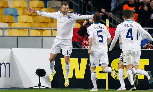 Dynamo Kyiv’s Andriy Yarmolenko, left. For now, at least.