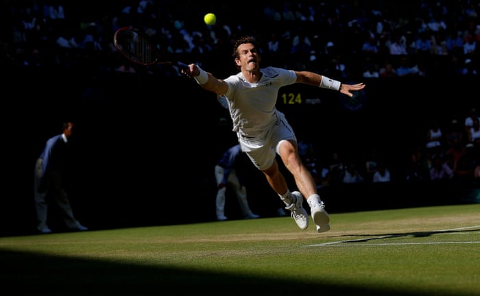 <strong>Day seven</strong><br>Andy Murray during his match with Ivo Karlovic on Centre Court