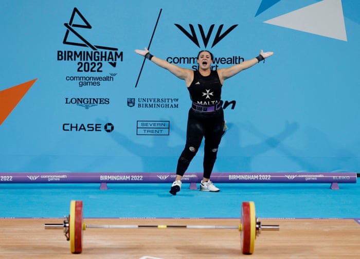 Malta’s Elisia Scicluna reacts during the final.