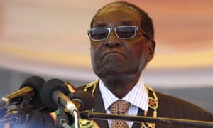 President Mugabe waits to address crowds gathered for Zimbabwe’s Heroes Day commemorations in Harare.
