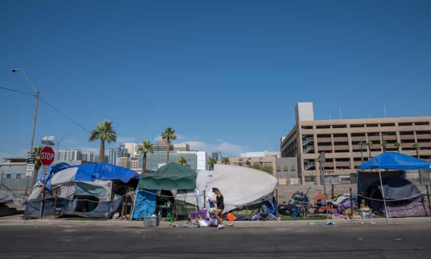 Phoenix homeless camp.