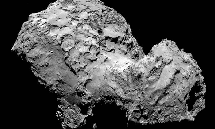 An image issued by the European Space Agency of comet 67PChuryumov-Gerasimenko at a distance of 285km