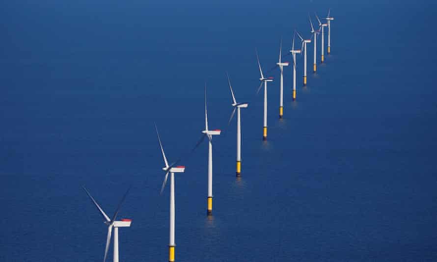 An offshore windfarm
