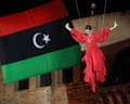 An actor performs at the reopening ceremony of the National Museum of Libya in Tripoli.