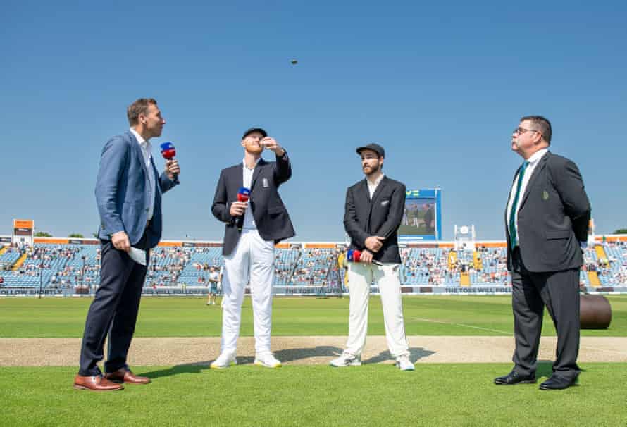 New Zealand hits a bat this morning after Kane Williamson beats Toss.