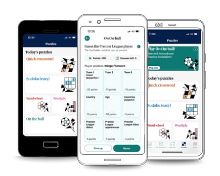 Composite of new Guardian puzzle, On the ball