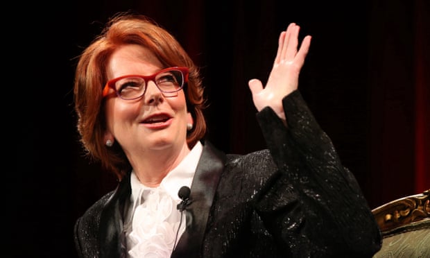 Julia Gillard at live show Photo Opp in Redfern, Sydney on Thursday.
