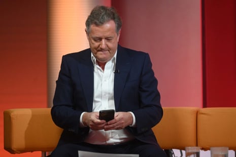 Piers Morgan finding out Ronaldo isn’t playing.