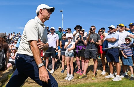 Rory McIlroy (NIR) walks off the 3rd Green