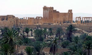 General view of the ancient Roman city of Palmyra