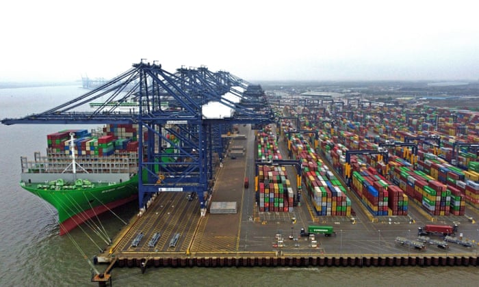 The Port of Felixstowe in Suffolk
