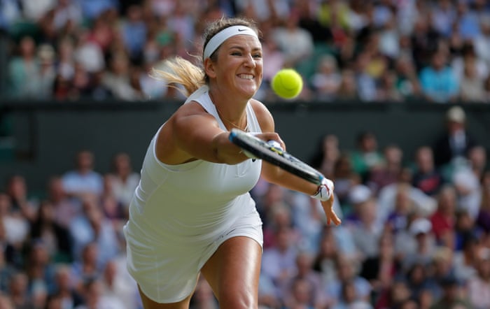 <strong>Day eight</strong><br>Victoria Azarenka returns in her match with Serena Williams