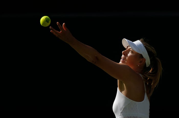 <strong>Day ten</strong><br>Maria Sharapova in her semi-final match against Serena Williams on Centre Court