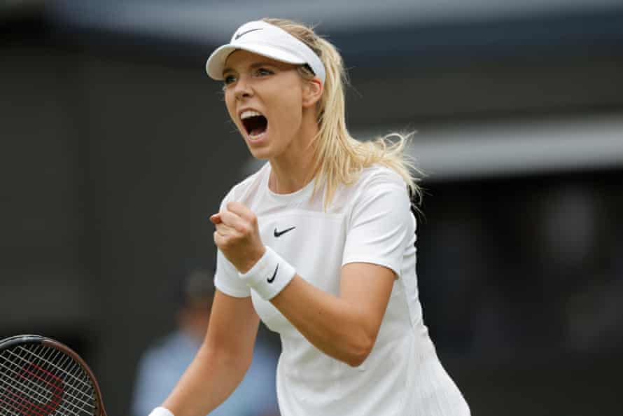 Katie Boulter levels the match.