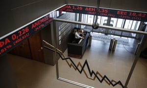 The Athens stock exchange.