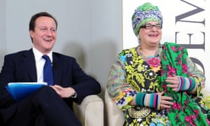 David Cameron and Camila Batmanghelidjh