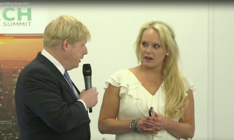 Boris Johnson and Jennifer Arcuri at an event in July 2013