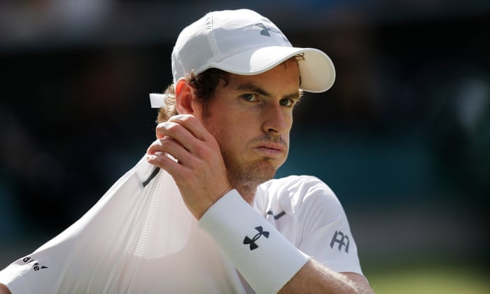 Andy Murray looks rueful after yet another defeat by Roger Federer