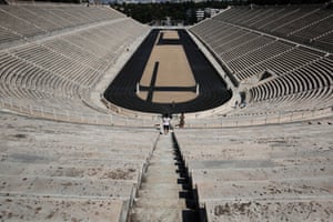 One venue that has done well post games is the Panathenaic stadium in Athens. The old Olympic Stadium of Athens, a marble reconstruction of the city s ancient stadium built for the first modern Olympics held in Athens, is open to ticket-paying visitors who can also visit a small Olympic museum on the site.