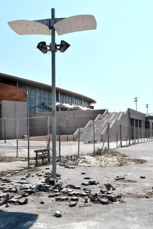The Taekwondo Olympic Stadium at Faliro Olympic Complex.