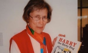 Margaret Bloy Graham with a copy of Harry the Dirty Dog which first came out in 1956 and has been in print ever since