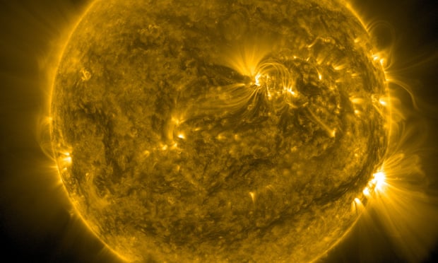 The activity of the sun today, 23 June 2015, imaged in a wavelength of extreme ultraviolet light