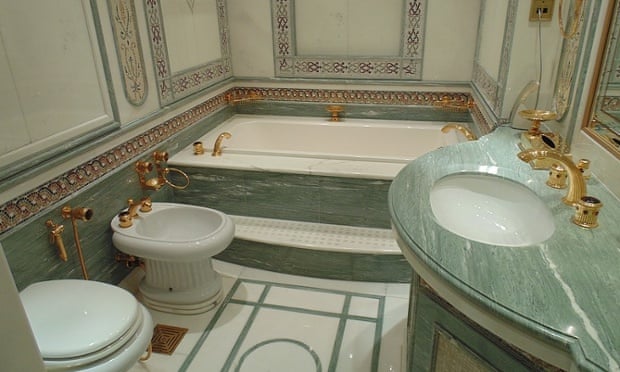 The auctioneer suggests that the sumptuous Baldi bathrooms, in which a bathtub alone would have cost tens of thousands of pounds, could auction in their entirety for just a few hundred pounds.