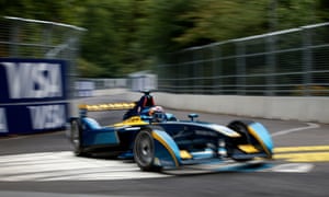 e.dams Renault driver Sebastien Buemi during the Visa London ePrix at Battersea Park, London, June 28, 2015.