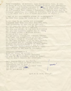 Letter Poem from Fowles jpg.For John Fowles Feature