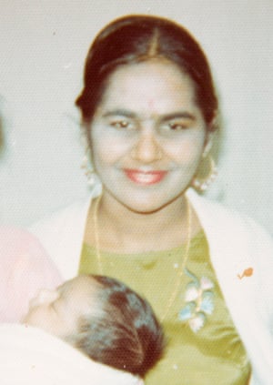 Surinder Dhaliwal, with baby Nirpal.