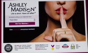 The front page of Ashley Madison's website.
