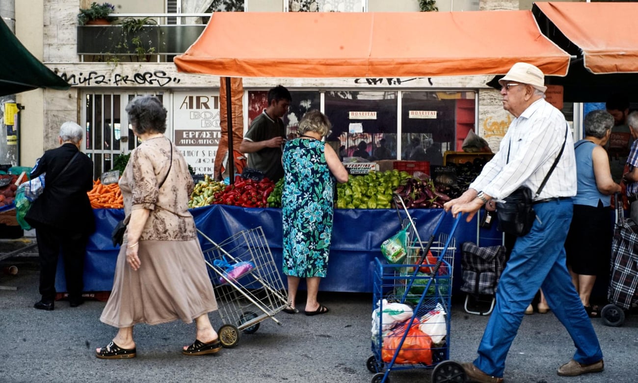 Athenians visit the Green market