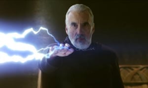 Lee as Count Dooku in Star Wars: Episode II - AttackK of the Clones, 2002