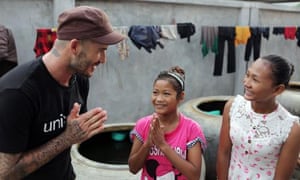 UNICEF Goodwill Ambassador David Beckham in Cambodia for the 7: David Beckham UNICEF Fund