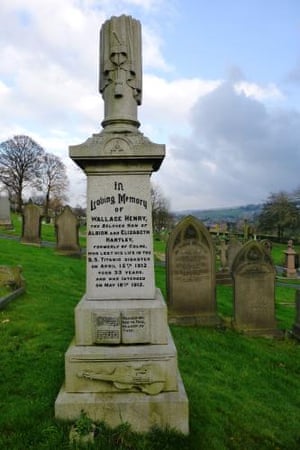 Gravestone of band leader Wallace Hartley, who died on Titanic's maiden voyage