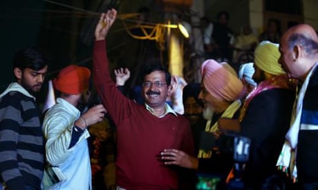 Blow for Modi as anti-corruption party sweeps Delhi elections | World news | The Guardian