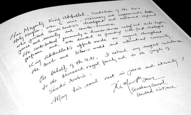 book of condolence king abdullah