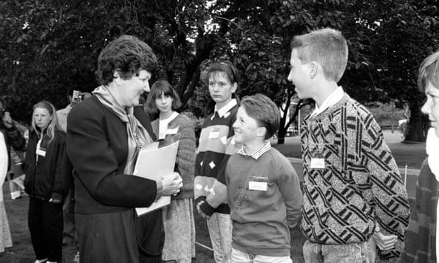Joan Kirner in 1990 during children’s week in Melbourne.